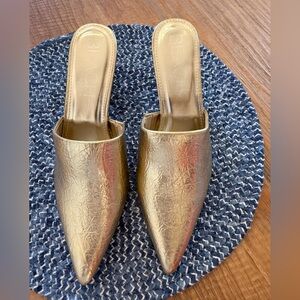 Gold Women's Mules size 9